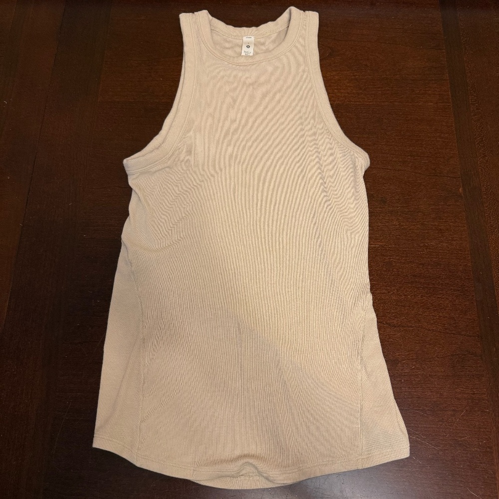 Lululemon Hold Tight Tank Top (Size 6) Natural Ivory LIKE NEW